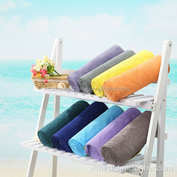 Colorful microfiber plush hot terry yoga towel